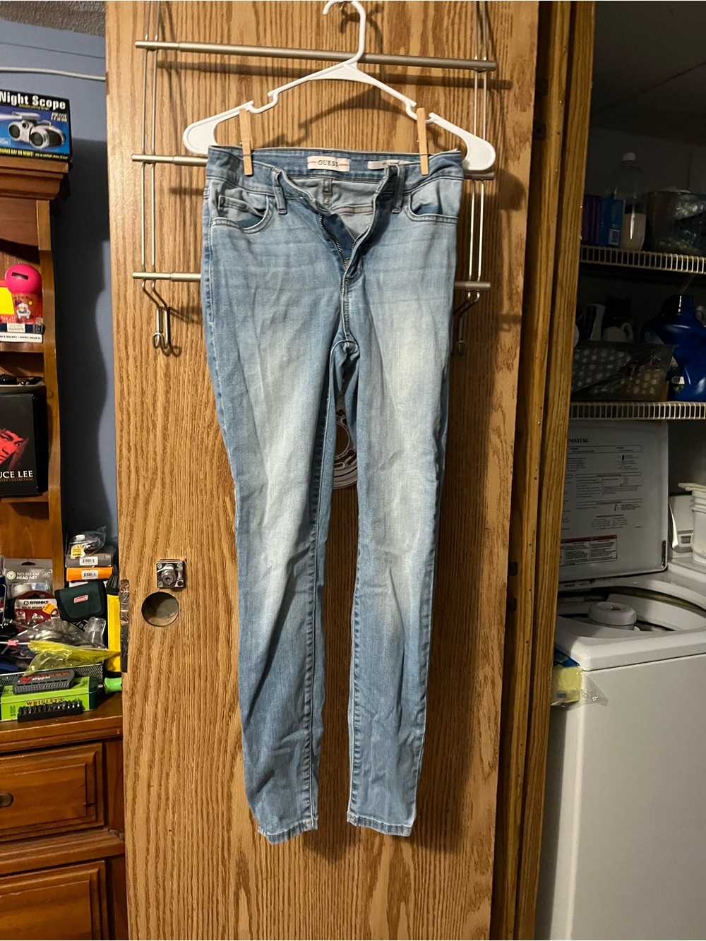G by Guess Light Wash Skinny Jeans - Pale Blue